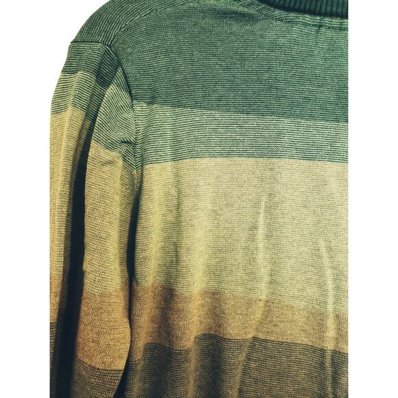 Naketano Men's Jumper Teal Blue Stipe Cotton Crew Neck Sweater XL - Picture 8 of 8